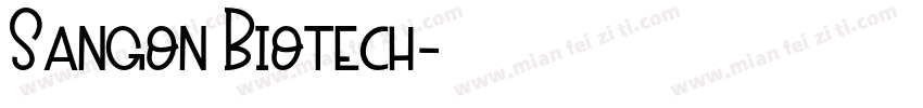 Sangon Biotech字体转换